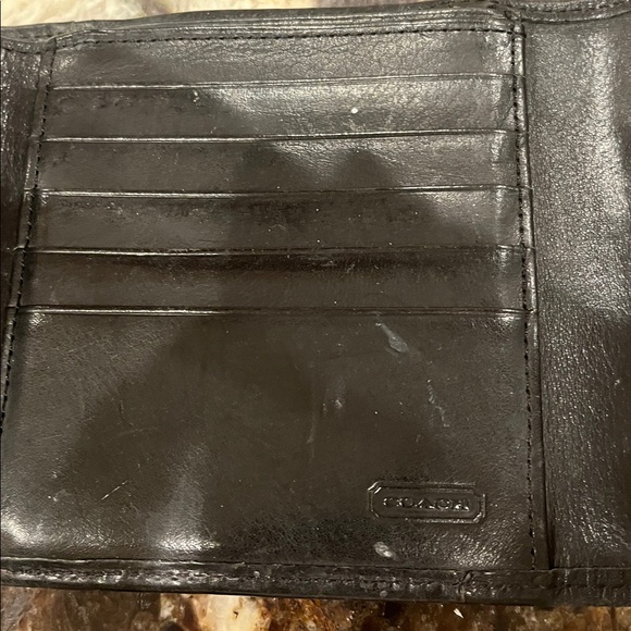 Coach Bintage Black Leather wallet - Picture 3 of 4